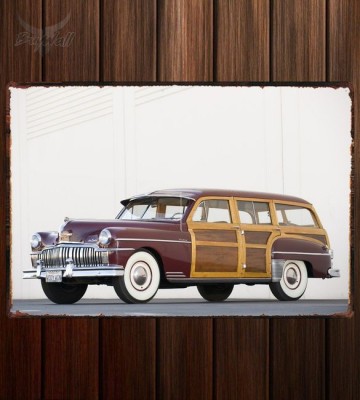 Металлическая табличка DeSoto Custom Suburban Station Wagon 220